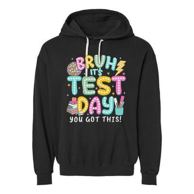It’s Test Day Rock The School Test Day Teacher Garment-Dyed Fleece Hoodie