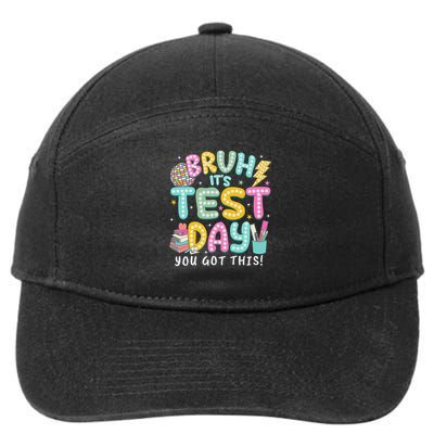 It’s Test Day Rock The School Test Day Teacher 7-Panel Snapback Hat