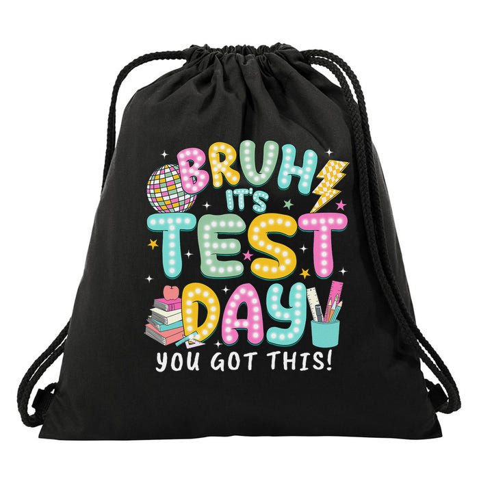 It’s Test Day Rock The School Test Day Teacher Drawstring Bag