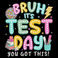 It’s Test Day Rock The School Test Day Teacher Drawstring Bag