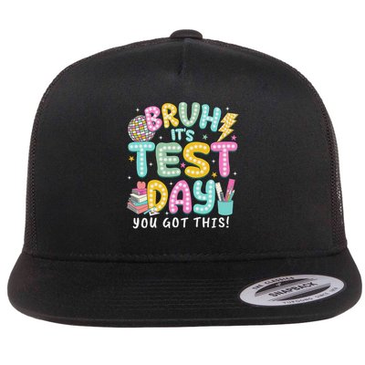 It’s Test Day Rock The School Test Day Teacher Flatbill Hat