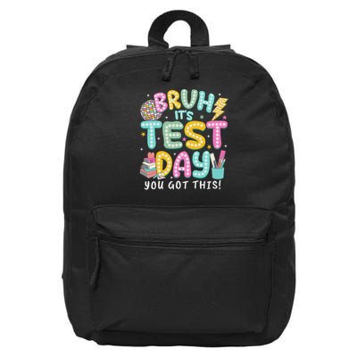 It’s Test Day Rock The School Test Day Teacher 16 in Basic Backpack