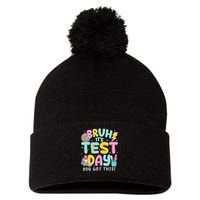 It’s Test Day Rock The School Test Day Teacher Pom Pom 12in Knit Beanie