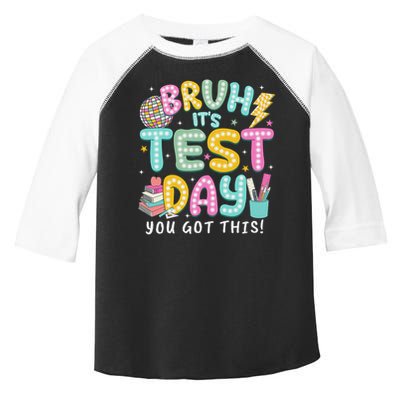 It’s Test Day Rock The School Test Day Teacher Toddler Fine Jersey T-Shirt