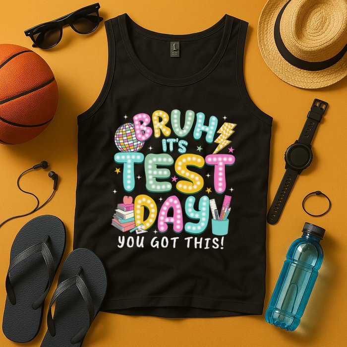 It’s Test Day Rock The School Test Day Teacher Tank Top