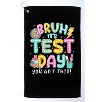 It’s Test Day Rock The School Test Day Teacher Golf Towel