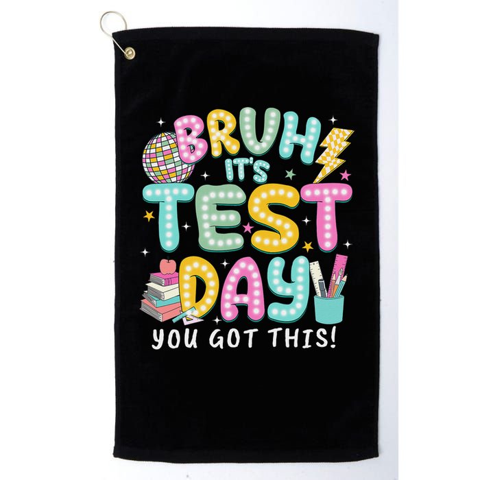 It’s Test Day Rock The School Test Day Teacher Golf Towel