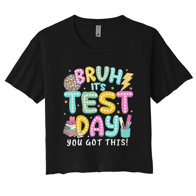 It’s Test Day Rock The School Test Day Teacher Crop Top