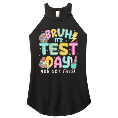 It’s Test Day Rock The School Test Day Teacher Women's Perfect Tri Rocker Tank