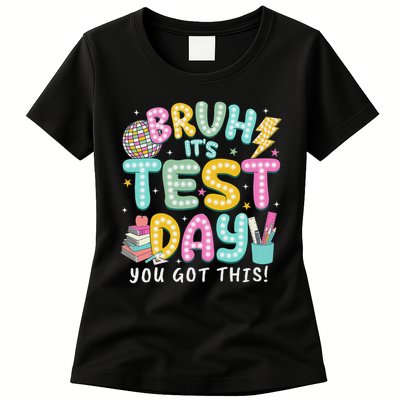 It’s Test Day Rock The School Test Day Teacher Womens T-Shirt