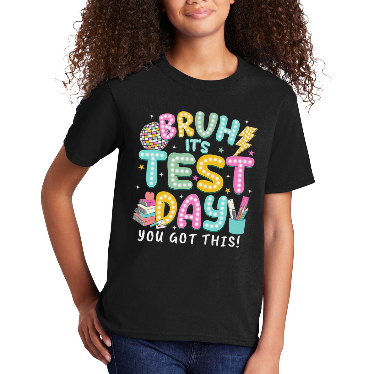 It’s Test Day Rock The School Test Day Teacher Kids T-Shirt