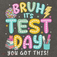 It’s Test Day Rock The School Test Day Teacher Cotton Canvas Backpack