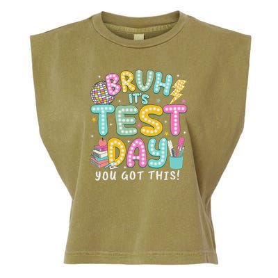 It’s Test Day Rock The School Test Day Teacher Garment-Dyed Women's Muscle Tee