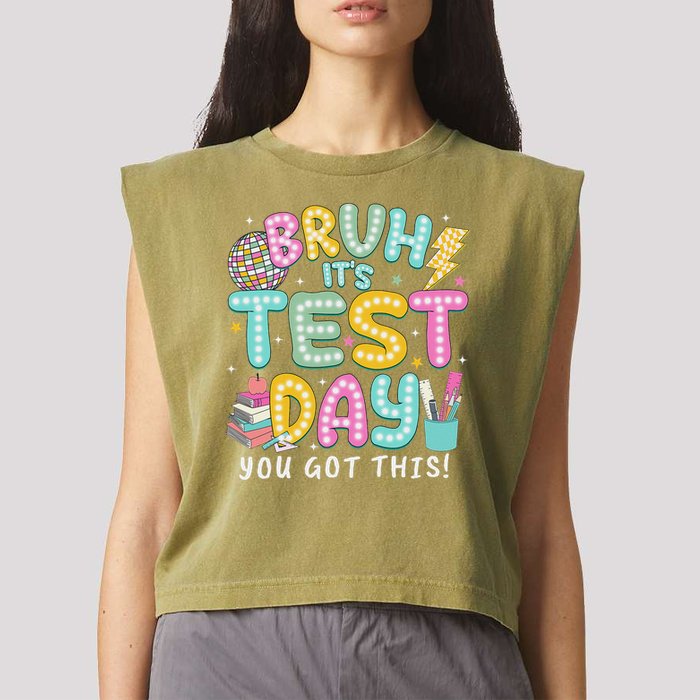 It’s Test Day Rock The School Test Day Teacher Garment-Dyed Women's Muscle Tee