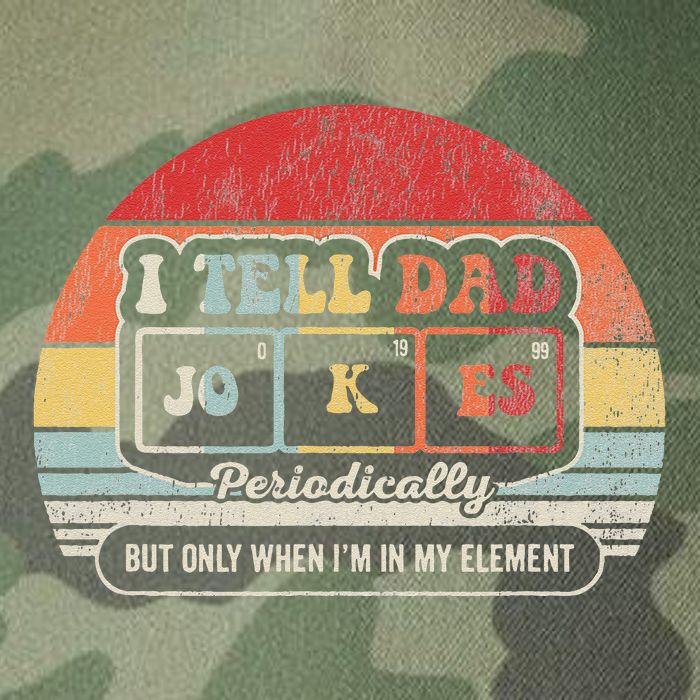 I Tell Dad Jokes Periodically Retro Style Legacy Tie Dye Trucker Hat