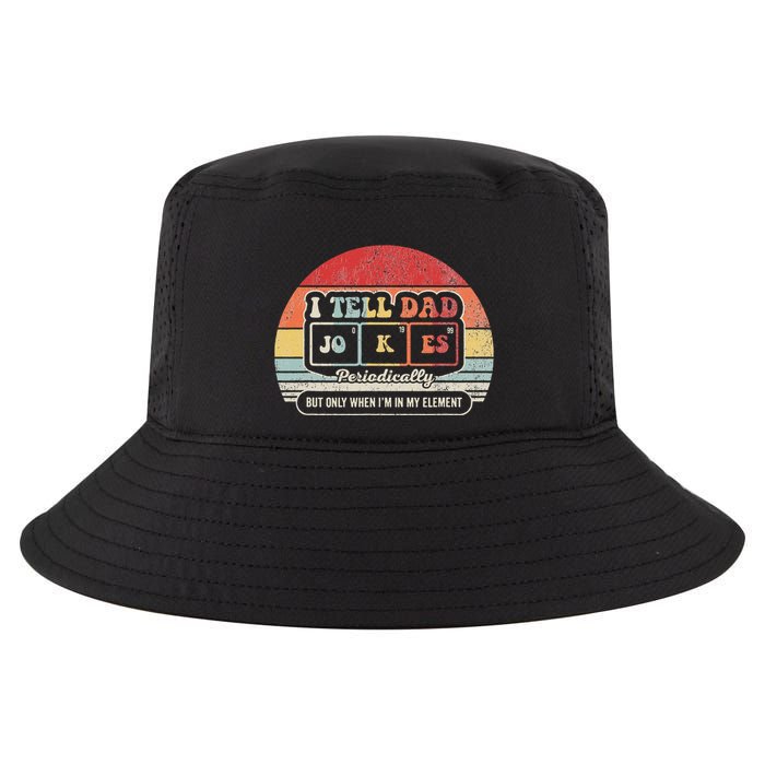 I Tell Dad Jokes Periodically Retro Style Cool Comfort Performance Bucket Hat