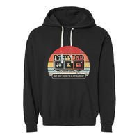 I Tell Dad Jokes Periodically Retro Style Garment-Dyed Fleece Hoodie