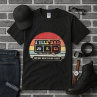 I Tell Dad Jokes Periodically Retro Style Tall T-Shirt