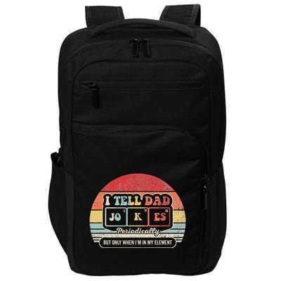 I Tell Dad Jokes Periodically Retro Style Impact Tech Backpack