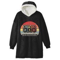 I Tell Dad Jokes Periodically Retro Style Hooded Wearable Blanket