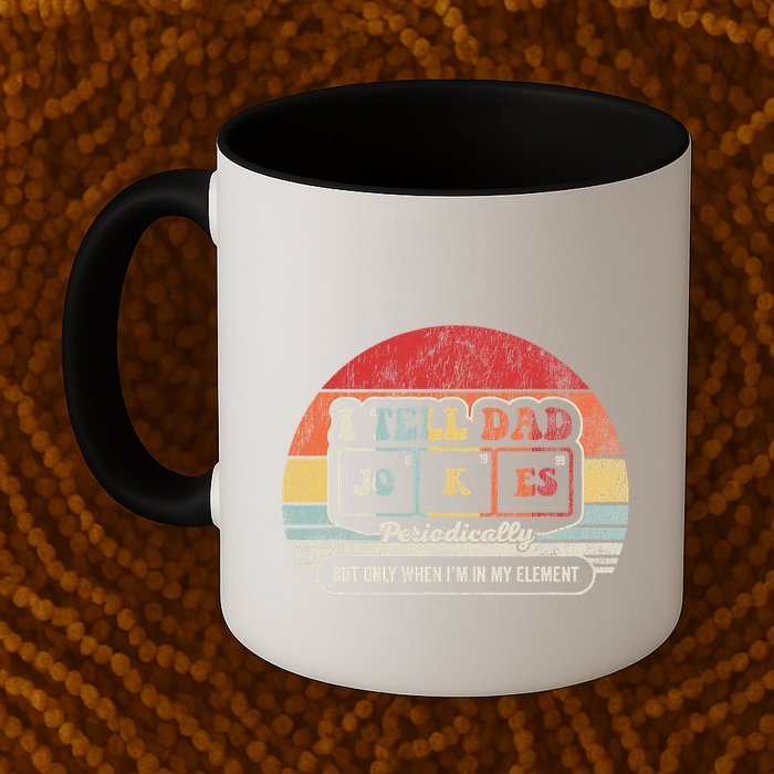 I Tell Dad Jokes Periodically Retro Style Mug