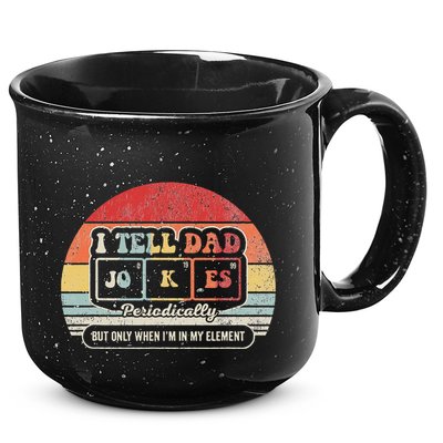 I Tell Dad Jokes Periodically Retro Style 15oz Campfire Ceramic Mug
