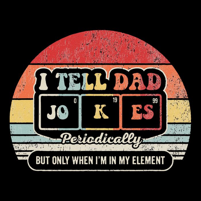 I Tell Dad Jokes Periodically Retro Style Drawstring Bag