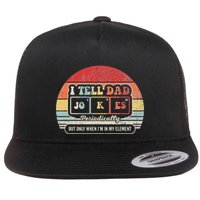 I Tell Dad Jokes Periodically Retro Style Flatbill Hat