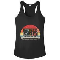 I Tell Dad Jokes Periodically Retro Style Ladies PosiCharge Competitor Racerback Tank