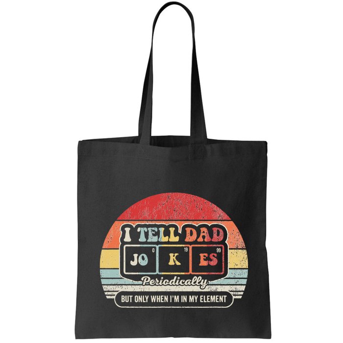 I Tell Dad Jokes Periodically Retro Style Bag