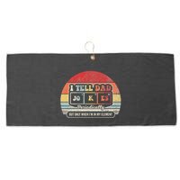 I Tell Dad Jokes Periodically Retro Style Large Microfiber Waffle Golf Towel