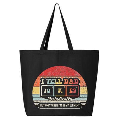I Tell Dad Jokes Periodically Retro Style 25L Jumbo Tote