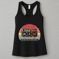 I Tell Dad Jokes Periodically Retro Style Womens Tank Top