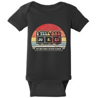I Tell Dad Jokes Periodically Retro Style Baby Bodysuit