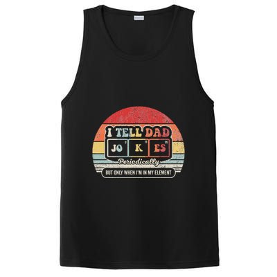 I Tell Dad Jokes Periodically Retro Style PosiCharge Competitor Tank