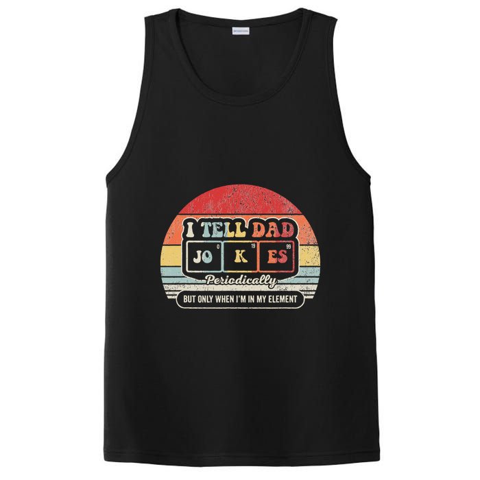 I Tell Dad Jokes Periodically Retro Style PosiCharge Competitor Tank