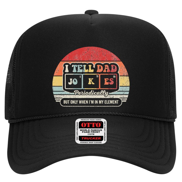 I Tell Dad Jokes Periodically Retro Style Trucker Hat