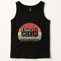 I Tell Dad Jokes Periodically Retro Style Tank Top