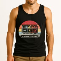 I Tell Dad Jokes Periodically Retro Style Tank Top