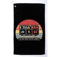 I Tell Dad Jokes Periodically Retro Style Golf Towel