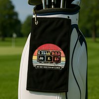 I Tell Dad Jokes Periodically Retro Style Golf Towel