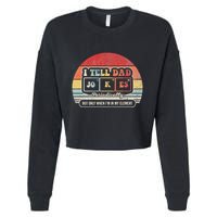 I Tell Dad Jokes Periodically Retro Style Cropped Pullover Crew