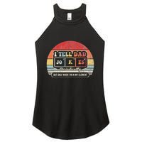 I Tell Dad Jokes Periodically Retro Style Women's Perfect Tri Rocker Tank