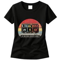 I Tell Dad Jokes Periodically Retro Style Womens T-Shirt