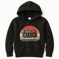 I Tell Dad Jokes Periodically Retro Style Kids Hoodie
