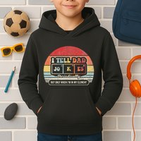 I Tell Dad Jokes Periodically Retro Style Kids Hoodie