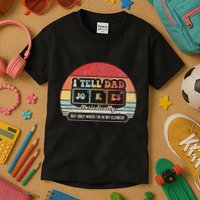 I Tell Dad Jokes Periodically Retro Style Kids T-Shirt