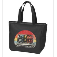 I Tell Dad Jokes Periodically Retro Style Zip Tote Bag