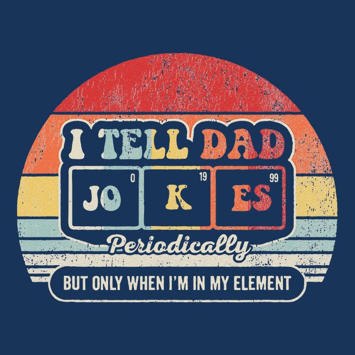 I Tell Dad Jokes Periodically Retro Style Infant Baby Jersey Bodysuit