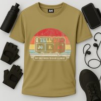 I Tell Dad Jokes Periodically Retro Style Performance Shirt
